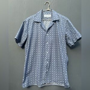 League of Rebels Men’s Floral Printed Short Sleeve Shit Size LG